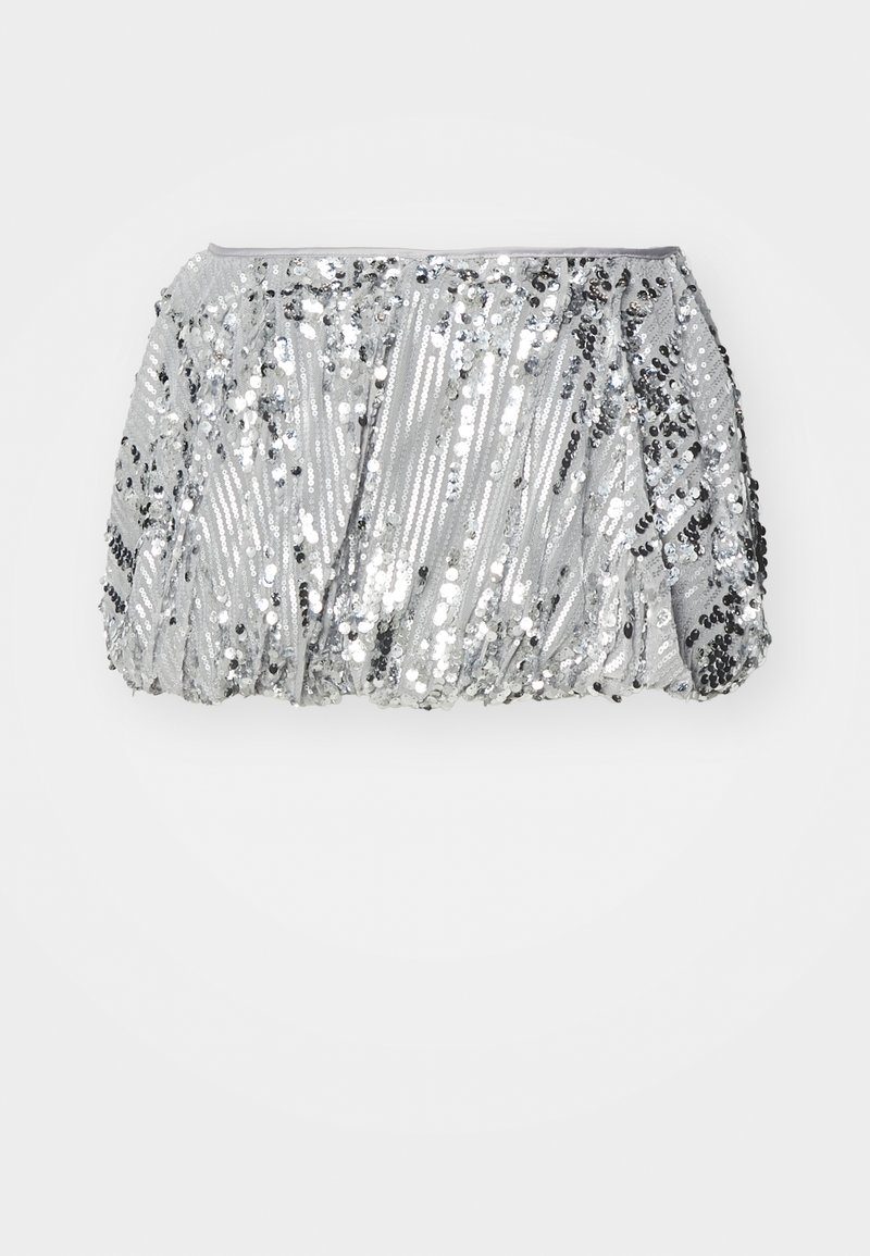 Jaded London Minirok zilverkleurig Jaded London Minirok zilverkleurig