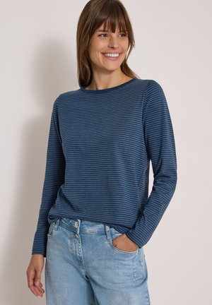 Cecil, LANGARM SHIRT MIT BOAT NECK UND STREIFEN - T-shirt à manches longues - moonlight blue