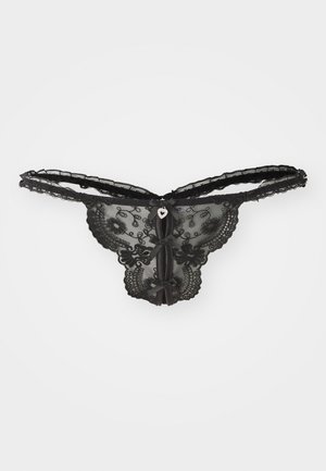 PETITE FLEUR BY LASCANA THONG OUVERT - Stringit - black