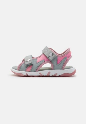 PEBBLES - Vaellussandaalit - light gray/pink