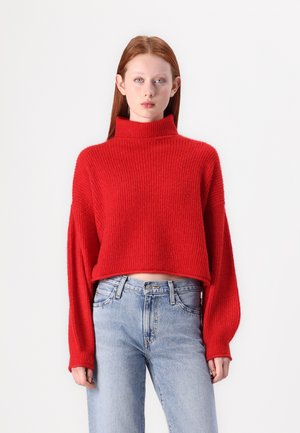 VMYVONNE ROLLNECK ROLLEDGE - Strickpullover - high risk red