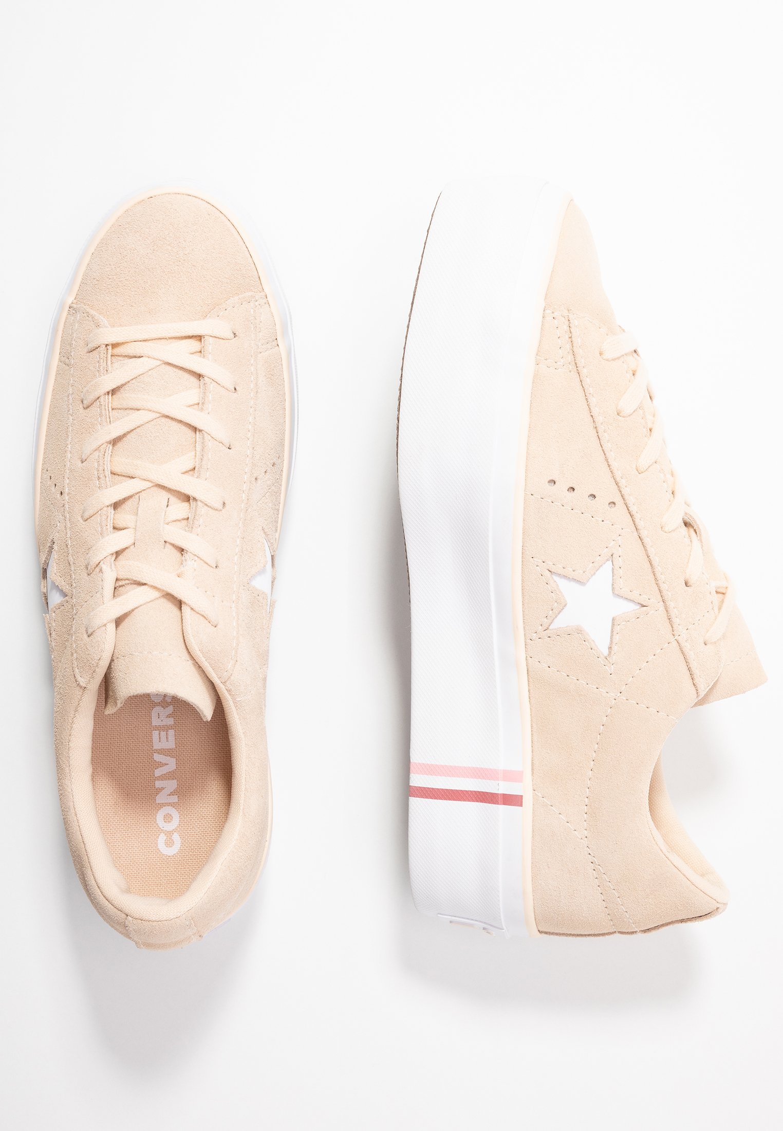 white platform one star converse
