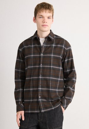 CHECK SUNE - Button down-skjorte - demitasse