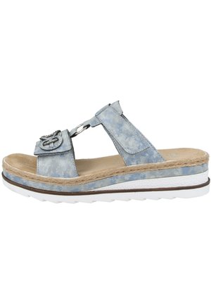 Wedge sandals - blue