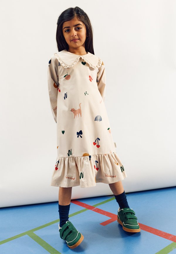 SAJA PRINTED DRESS - Jersey dress - sandy