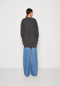 ICHI IHNOVO - Cardigan - dark grey melange