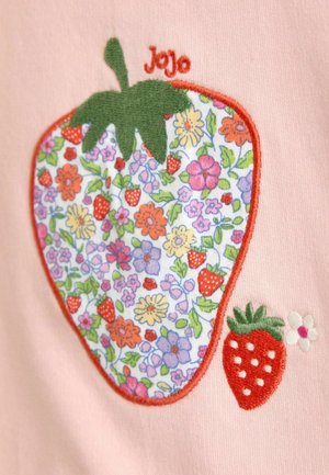 JoJo Maman Bébé, REGULAR FIT - 2- PIECE STRAWBERRY APPLIQUÉ SET  - Sweatshirt - light pink