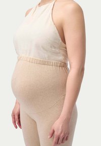GOBI Cashmere OVER BUMP MATERNITY - Träningsbyxor - beige