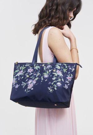 FABLE ENGLAND, PASSION FLOWER GRAB  - Tote bag - navy