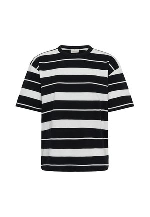 Kaffe, KAWINNY 1/2 - T-shirt imprimé - black chalk stripe