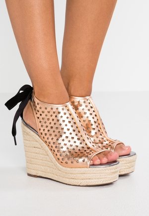 Sandalen met hoge hak - rose gold-coloured