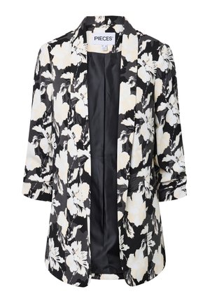 Pieces, PCBOSELLA 3/4 PRINTED - Blazer - black/white