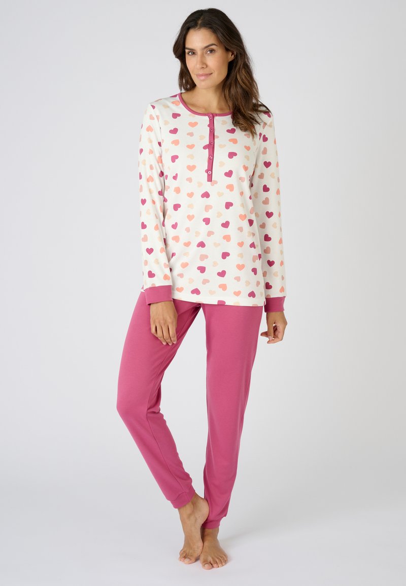 Damart EN INTERLOCK SET - Conjunto de pijama - rouge imp