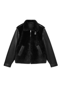 CONYER SHEARLING - Casaco de couro - black
