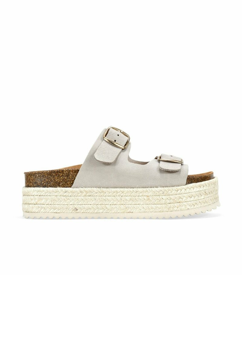 Bosanova CON PLATAFORMA - Mules de tacón - beige