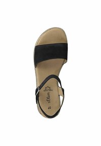 s.Oliver SANDALETTE - Wedge sandals - navy