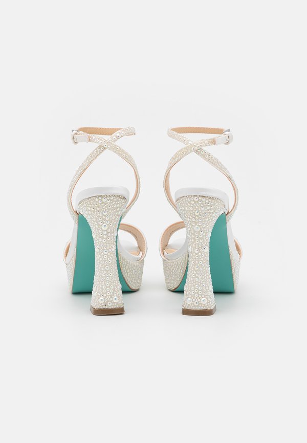 BETH - Platform sandals - pearl2