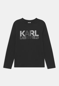 KARL LAGERFELD KIDS LONG SLEEVE UNISEX - Långärmad tr�öja - black