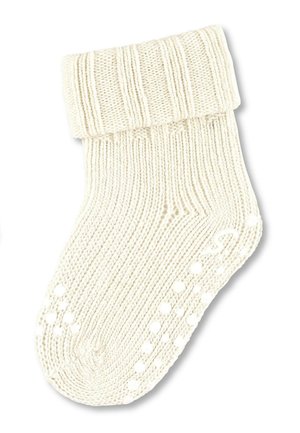 Sterntaler ABS-KRABBEL - Socken - melange ecru