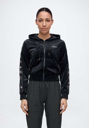 Guess, AMALIA FULL ZIP HOODIE  - Суитшърт с цип - jet black a996