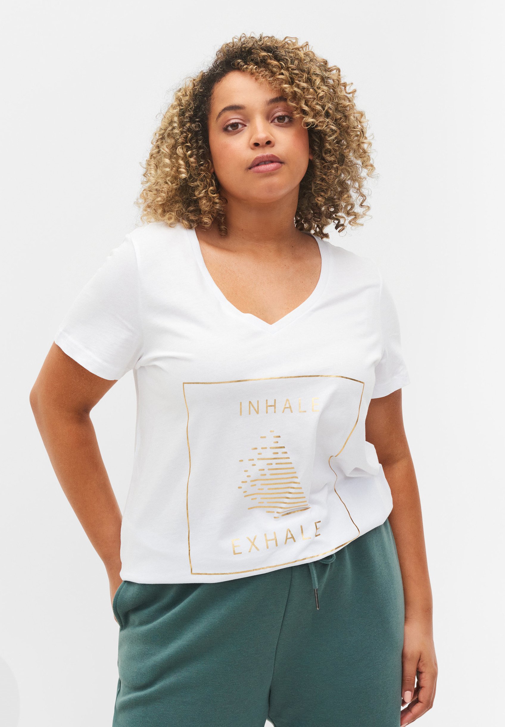 T-shirt D'entraînement Femme Zizzi Active - Manches 3/4 - Col Rond - Tissu Extensible - Taille 42 à 56 - Sport, Loisirs