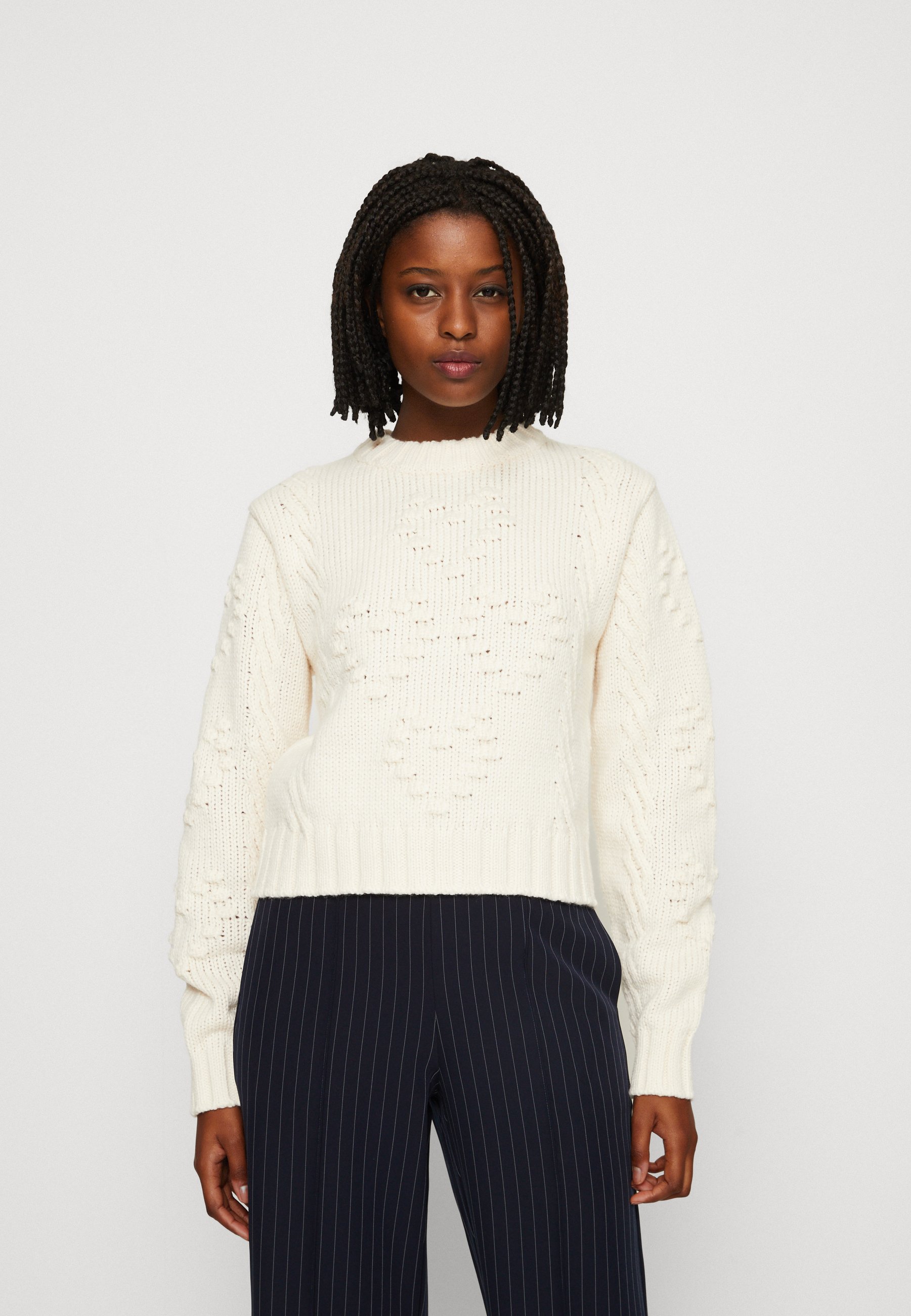 Monki Jumper - white light/white - Zalando.co.uk