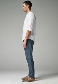 Next SLIM FIT LINEN ELASTICATED DRAWSTRING - Nadrágok - blue