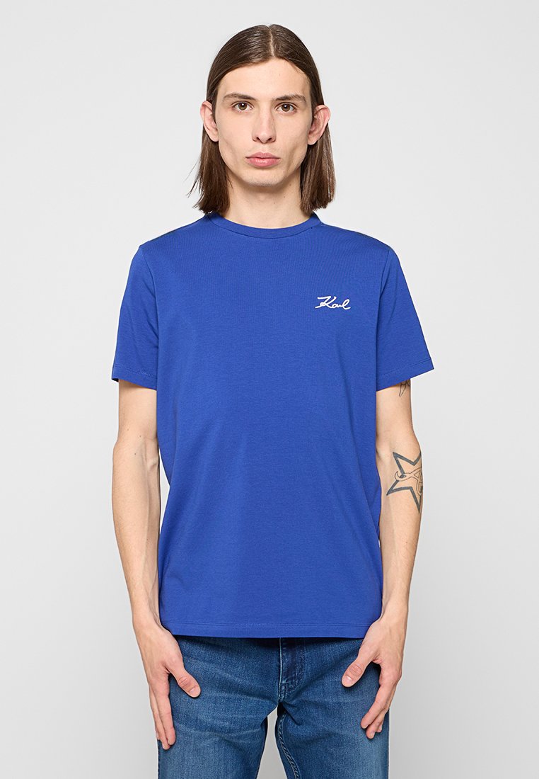 Karl Lagerfeld T-shirt basic koningsblauw
