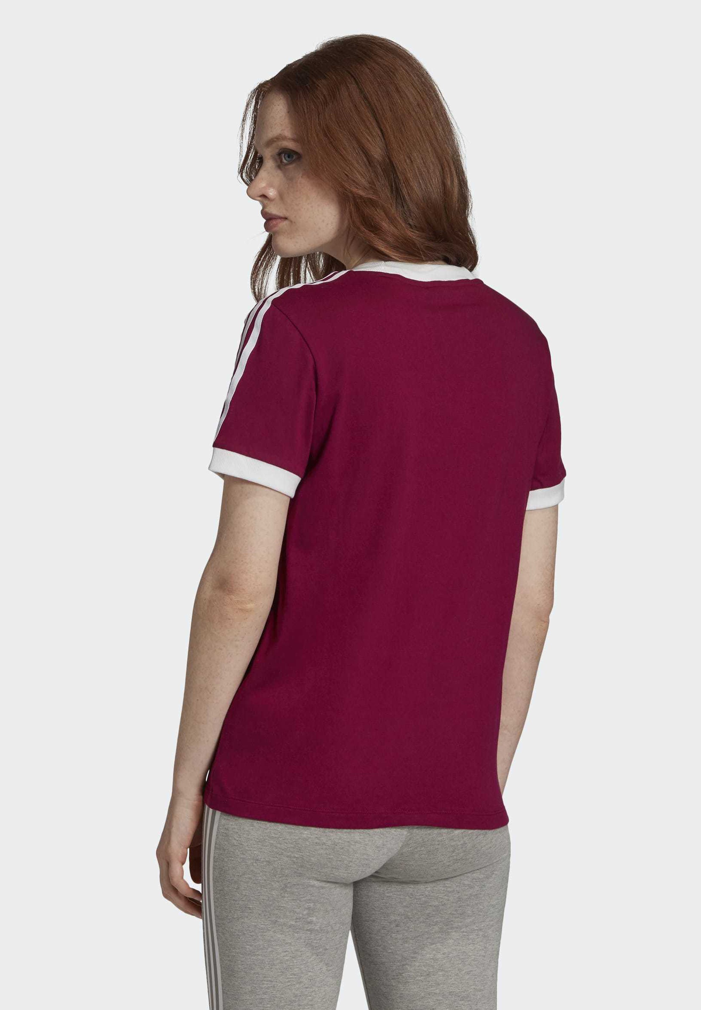 adidas t shirt bordeaux damen