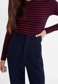 Stradivarius Tygbyxor - dark blue