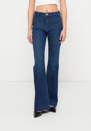 ONLMADISON - Flared Jeans - dark blue denim