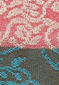 Gallo WITH RAMAGE MOTIF AND CONTRASTING CUFF - Calze - libellula