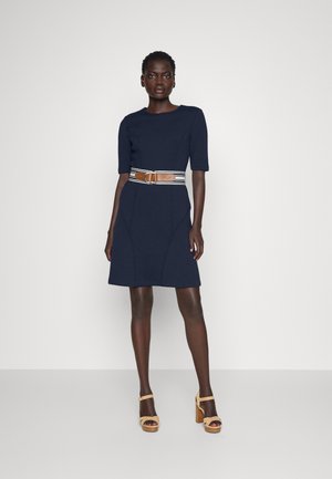 FARNLEY ELBOW SLEEVE DAY DRESS - Trikoomekko - french navy