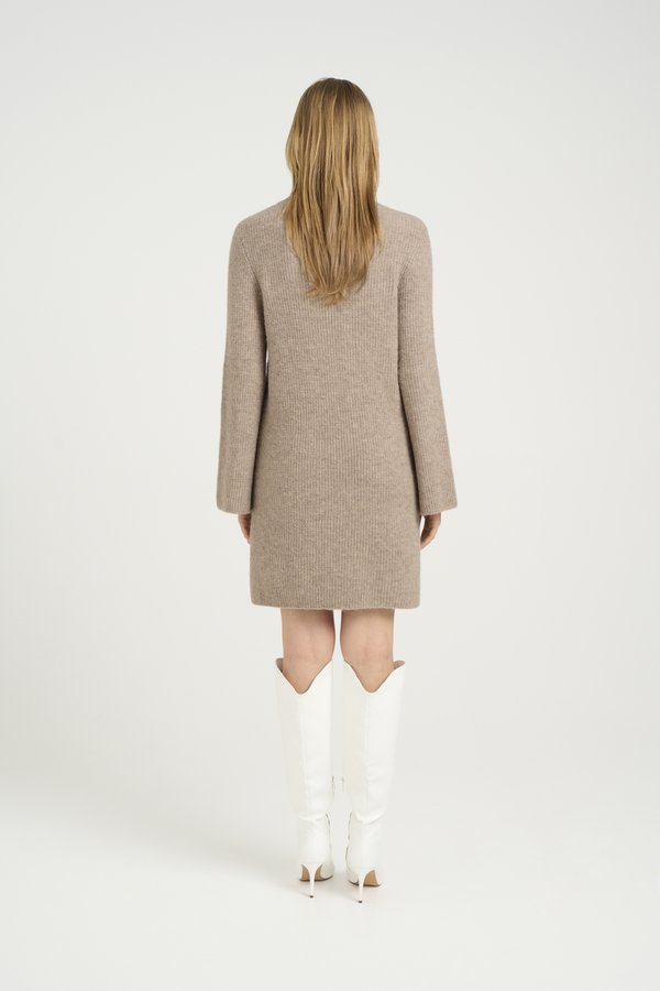ALPHA - Jumper dress - warm sand melange2