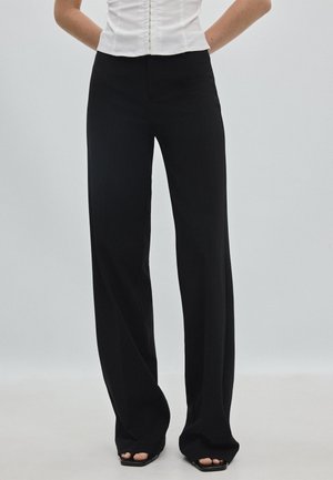Stradivarius, WIDE-LEG FORMAL WEAR - Pantaloni - black