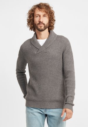 Solid SDMAPARI - Strickpullover - grey melange