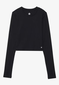 ESSENTIAL FITTED CROPPED LONG SLEEVE SPORTS TOP - Top s dlouhým rukávem - black