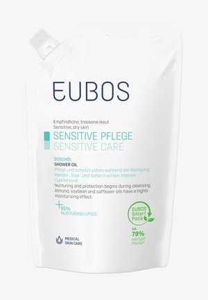 EUBOS, SENSITIVE PFLEGE DUSCHÖL, NACHFÜLLBEUTEL - Handpeeling - transparent