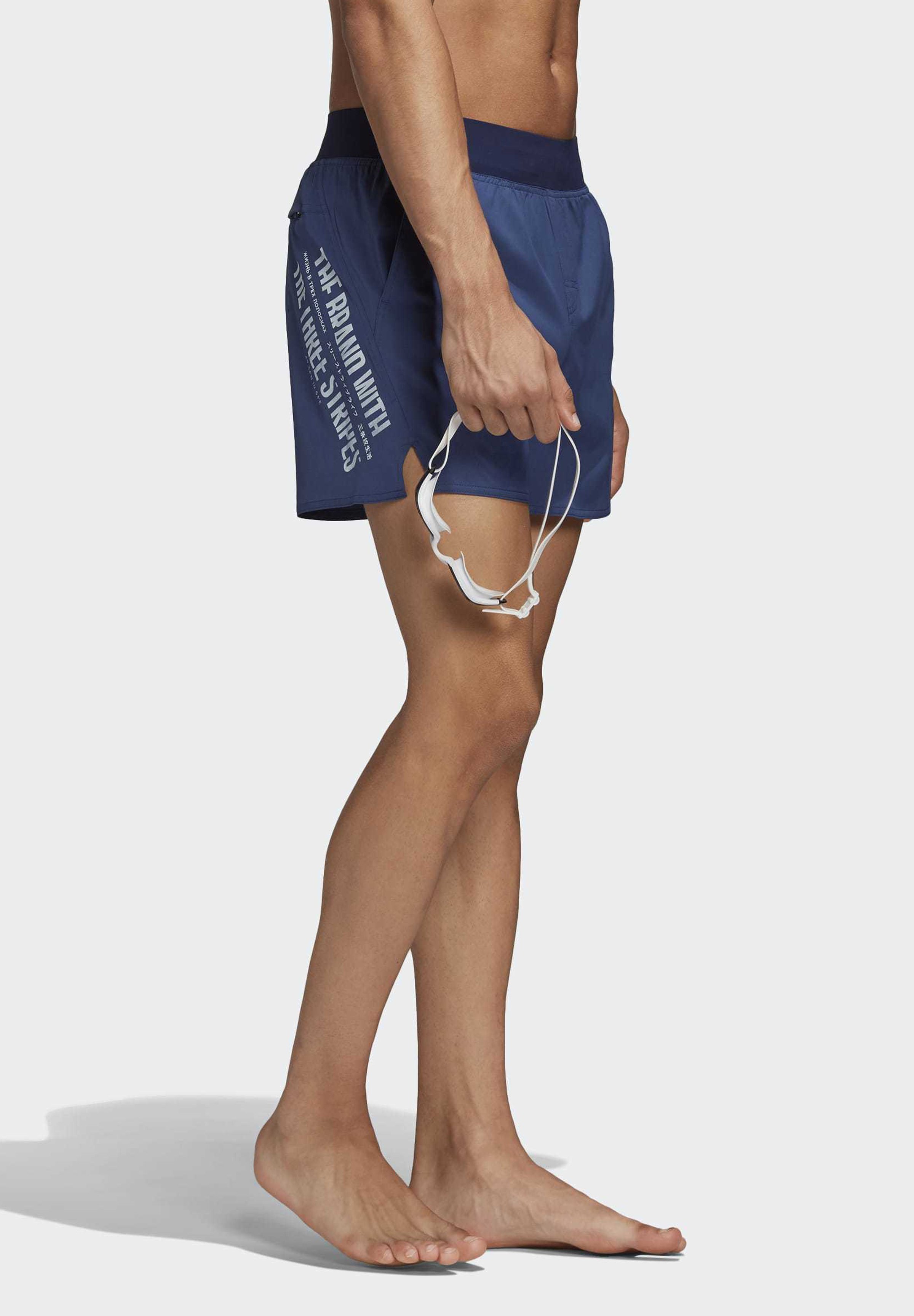 adidas swim shorts with zip pocket