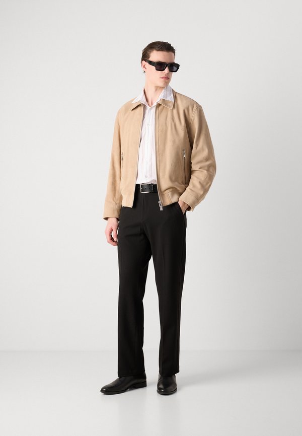 Leather jacket - light beige3