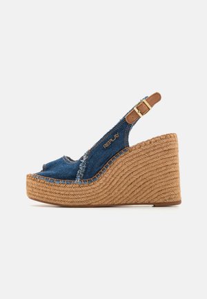 Replay JESS - Sandales compensées - denim