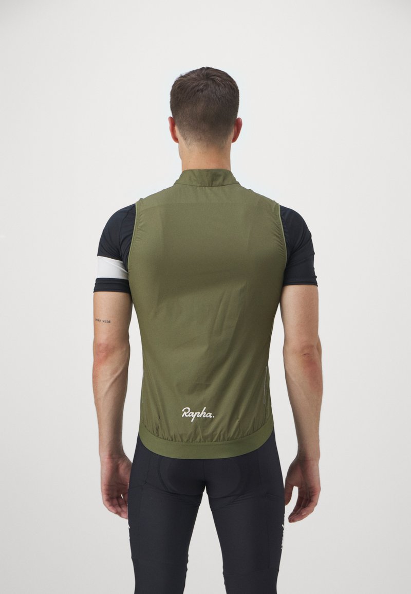 Rapha MENS CORE GILET - Weste - dark khaki/white/khaki - Zalando.de