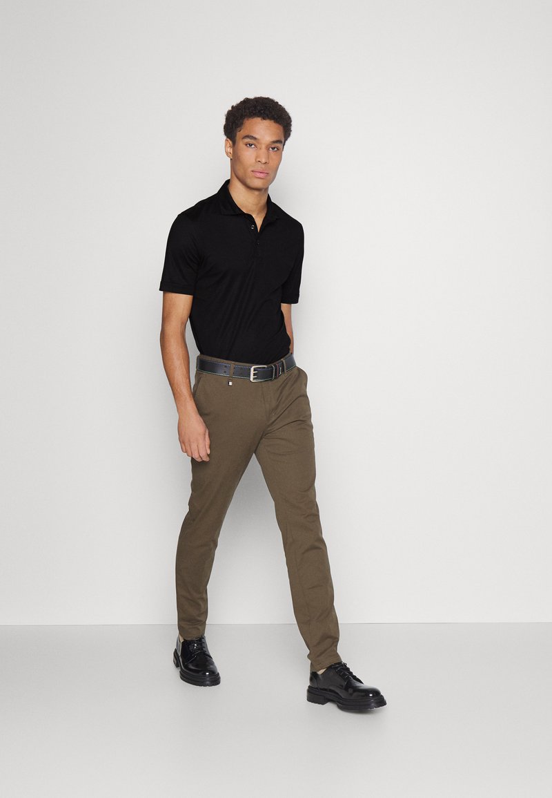 Brown Pants With Polo Shirt Brown And Black Polo Shirt