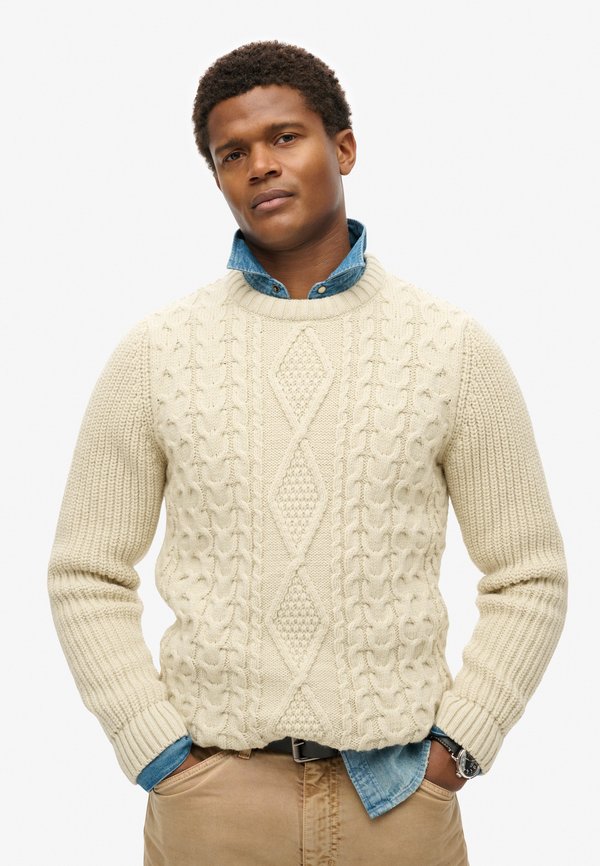 Strickpullover - beige