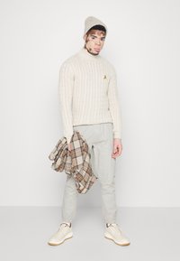 Brave Soul FINE - Calças cargo - light grey