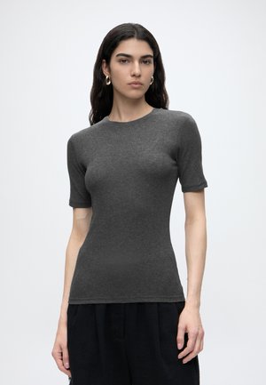 Samsøe Samsøe, ALEXO - T-shirt basique - dark grey mel