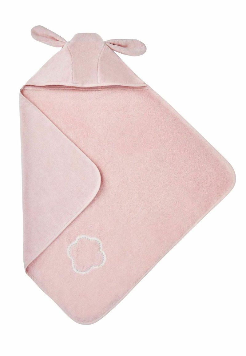 JoJo Maman Bébé HOODED FOX STANDARD - Ručnik za kupanje - pink bunny