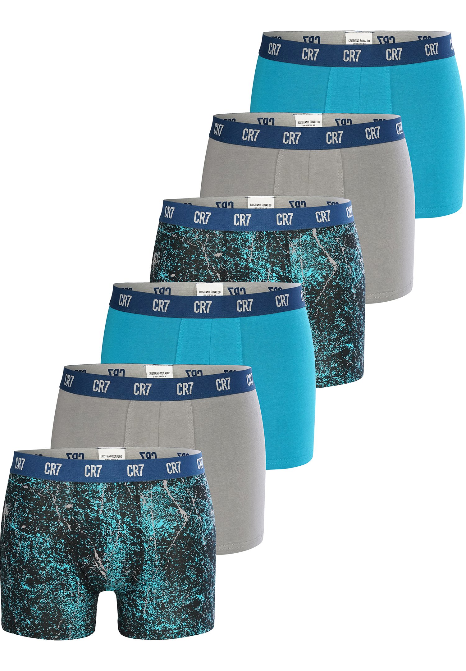 Cristiano Ronaldo Cr7 Cristiano Ronaldo Fashion 6 Pack Panties Blau Mix Mehrfarbig Zalando De