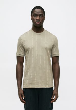 TRAIN GRAPHIC SERIES TEE MONOGRAM PRINTED - Tričko s potlačou - roasted cashew/humus fancy