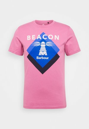 RADAR TEE - T-shirt z nadrukiem - maroon
